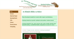 Desktop Screenshot of hemlockhollowdogtraining.com